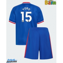 Manchester United Leny Yoro #15 Bortedraktsett Barn 2026-27 Kortermet (+ Korte bukser)